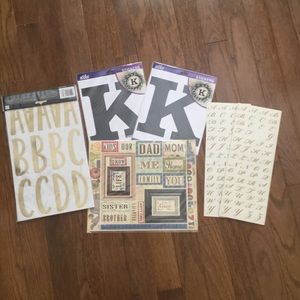 Alphabet letters sticker scrapbook craft supplies